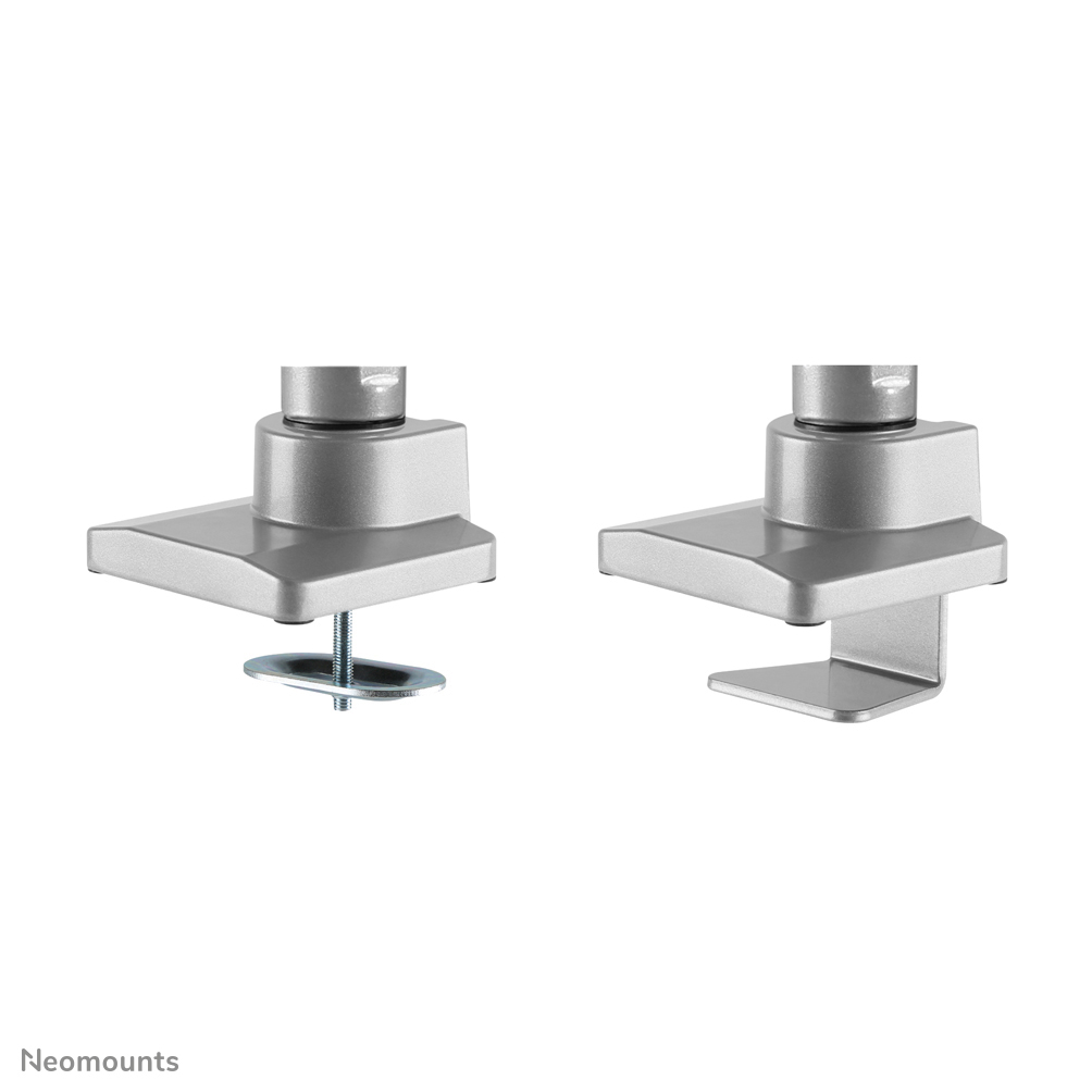 Neomounts NM-D775DXSILVER Brazo de monitor 10-32" - resorte de gas - Topfix - Tope-a-180°